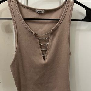 Garage Open Jeweled Crop Top - Size Small